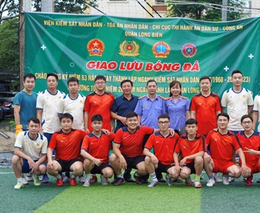 Viện KSND quận Long Biên tổ chức giao lưu bóng đá chào mừng ngày thành lập...